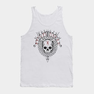 Viking skull with runes Tank Top